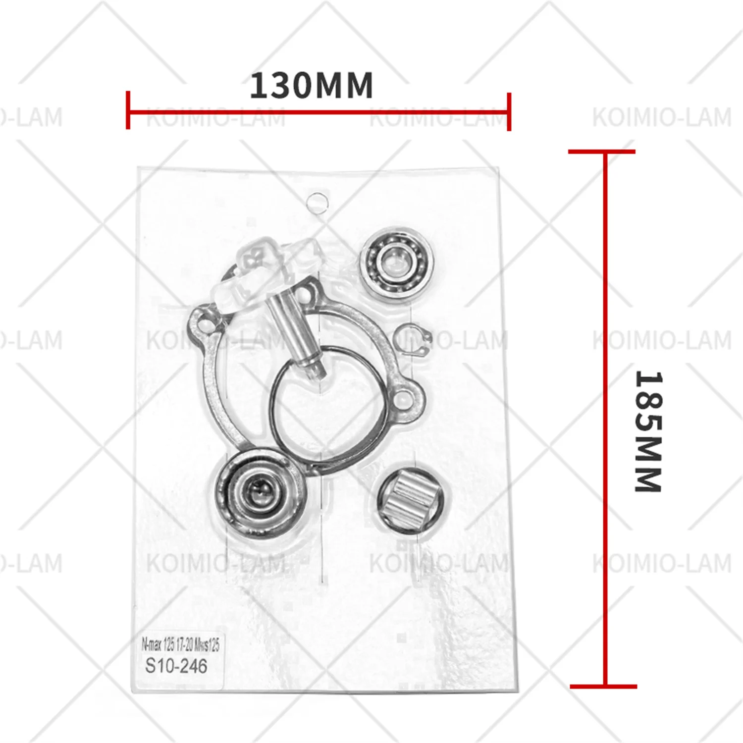 Фото Подходит для Yamaha NMAX 125 OCITO 125 NMAX150 MT125 MT15 TRICITY TRYPTIK XSR125 XSR155 YZF R125 R15, комплект уплотнений водяного насоса мотоцикла №4