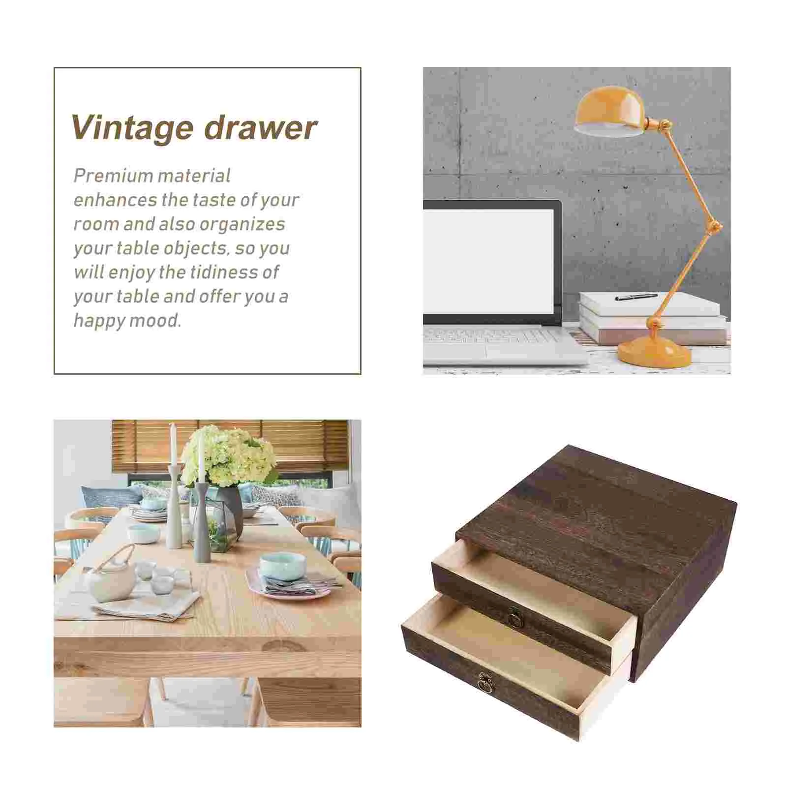 Ящик для стола из цельного дерева ящик хранения канцелярских принадлежностей