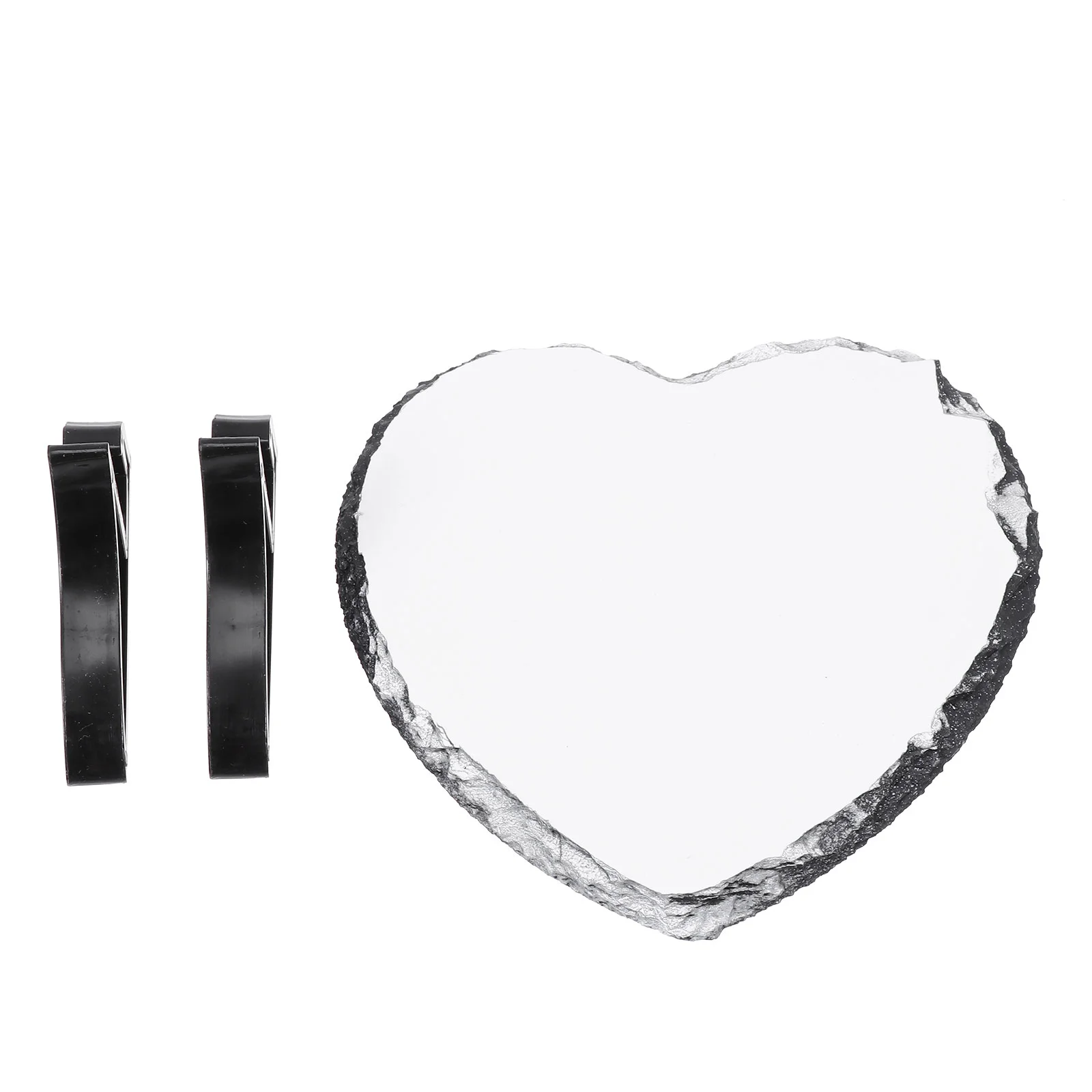 

Photo Frame Slate Blankpicture Sublimation Heart Craft Plaque Transfer Diy Natural Display Holder Frames Tabletop Custom Desktop