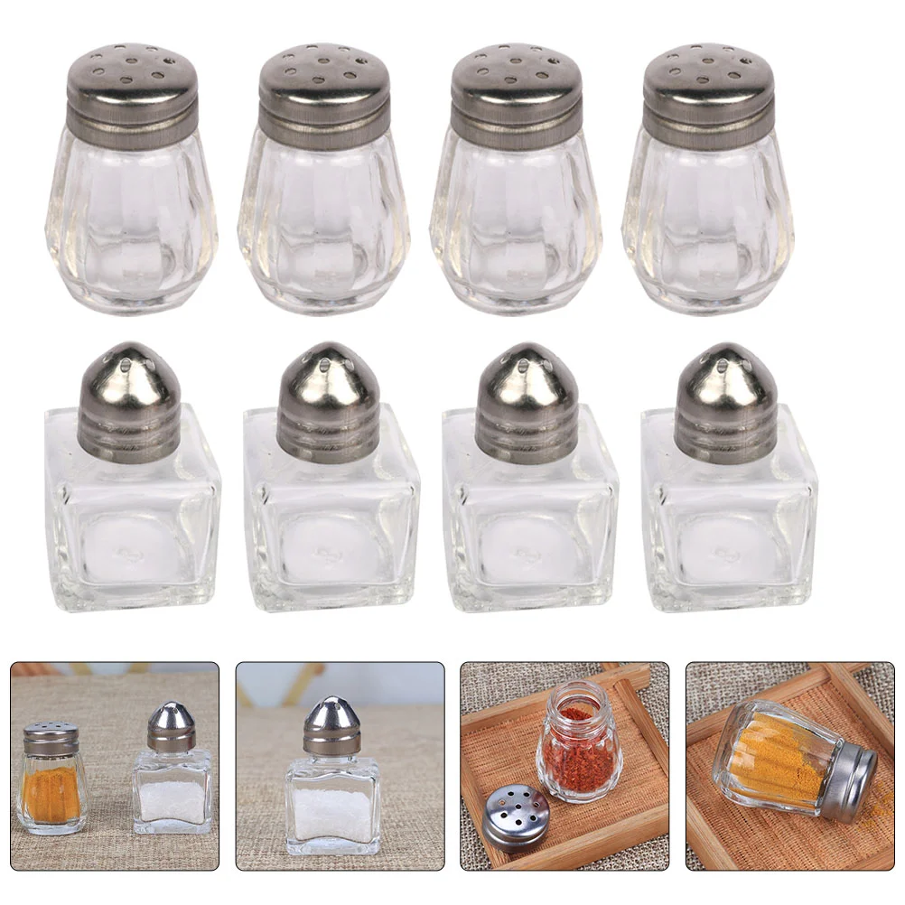 

Seasoning Jars Jar Kitchen Condiment Bottle Containers Shaker Salt Storage Empty Pepper Bottles Steel Organization Box Container