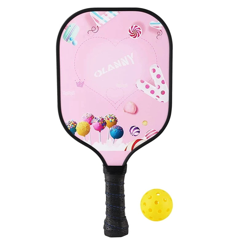 

Весло для детей NEW-Pickleball, весло детского размера для детей 12 и младше, легкое сотовое ядро, набор пиклебола