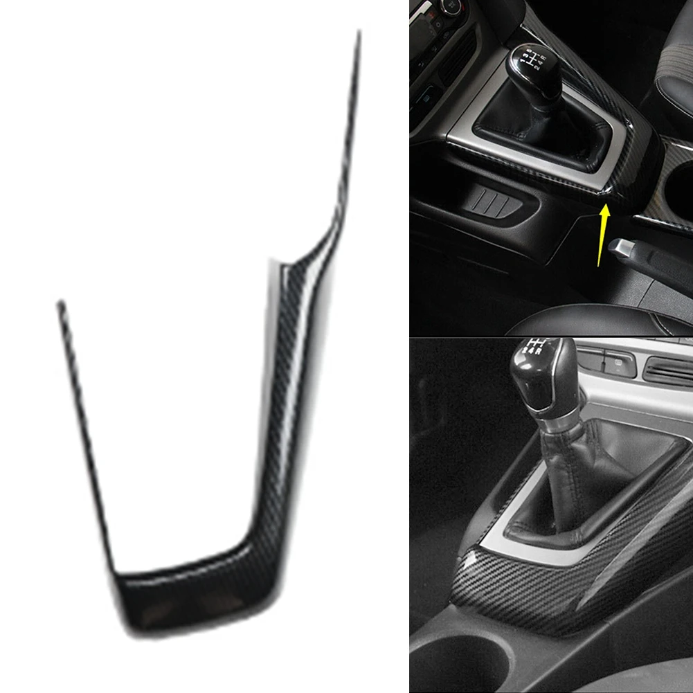 Фото Накладка рамы переключения передач консоли для Ford Focus ABS, черная, высококачественная, недеформирующая, проверочная, подходит для 2012-2014 гг. №3