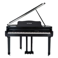 spyker hd w120m digital grand piano black polish 88 keys keyboard piano