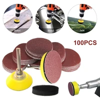 100pcs sanding discs pads kit 1 inch25mm assorted abrasive polishing for sander grinder 10018024015003000 grit paper