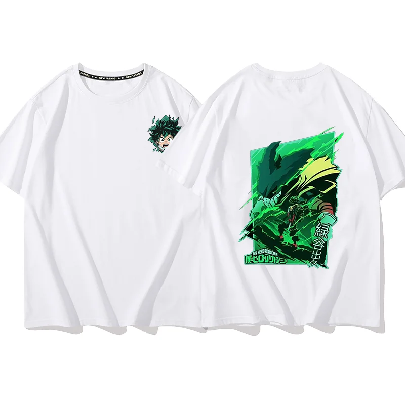 Футболка с принтом героев аниме Моя геройская Академия IZUKU MIOORIYA Повседневная
