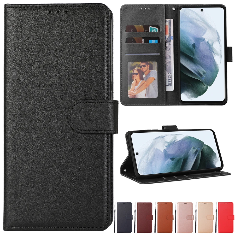 

Wallet Leather Case For Samsung Galaxy S22 Ultra S21 FE S20 FE S20 4G 5G S10 5G S10E S10 Plus S9 Plus S8 Plus S7 Edge S6 Edge S5