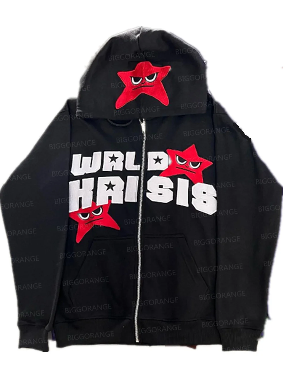 Женский свитшот с капюшоном Свободный кардиган средней длины в готическом стиле