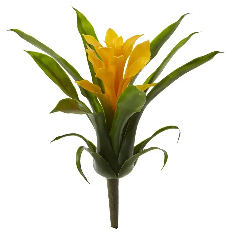 

Plastic/Polyester Bromeliad Artificial Plant (Set of 6) Yellow