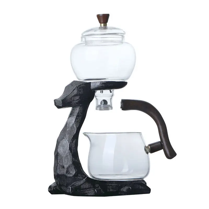 

Стеклянный чайный сервиз Kungfu, Магнитный Поворот воды для домашнего использования, свободный поток, чайник для приготовления чая, стеклянны...