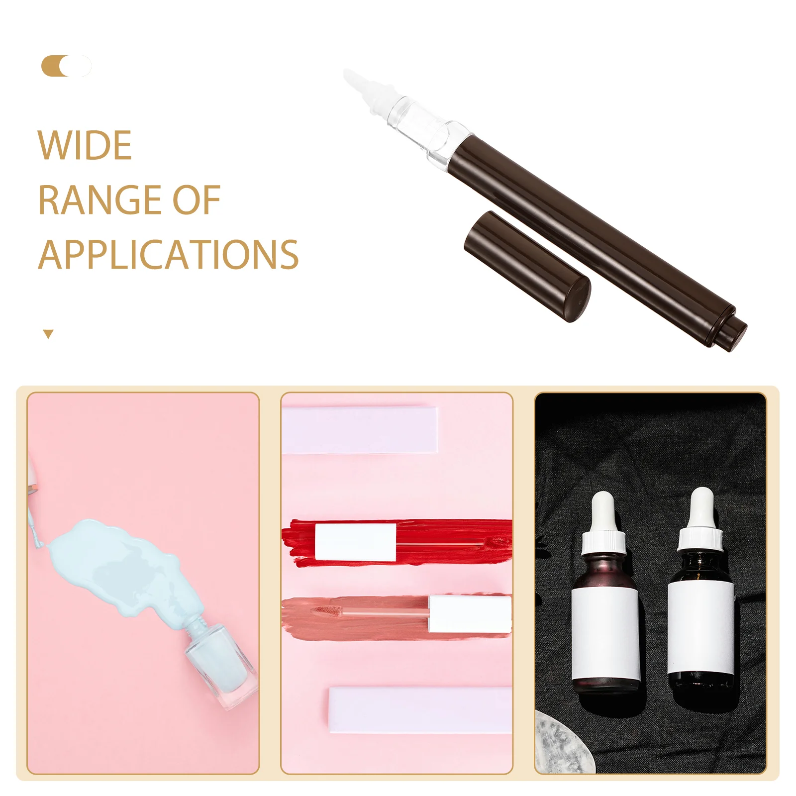 Ручка для блеска губ многоразовая в пластиковой бутылке