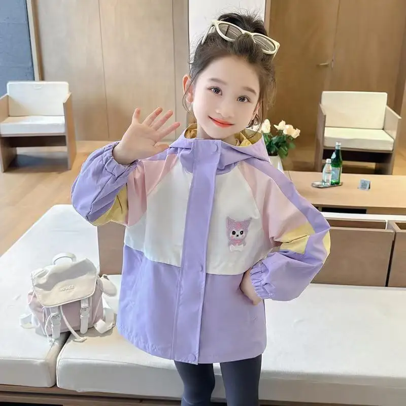 Новинка весна-осень куртка Sanrio Kuromi с мультипликационным принтом в западном стиле