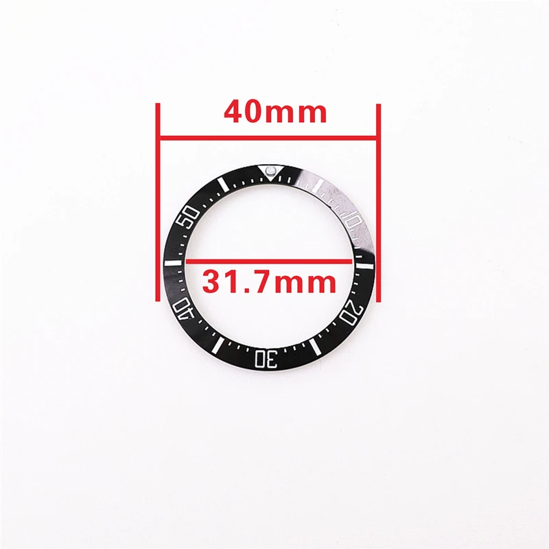 40mm ceramic watch bezel for Omega rollex 44mm watch ghost king sea type m126660 m126600 embedded in the Insert bezel ring
