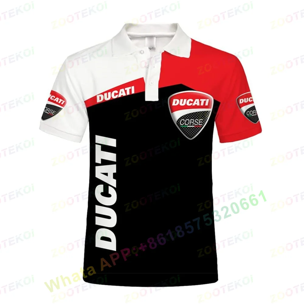 

2022 New Moto For Repsol F1 Racing Team Polo Shirt Motorcycle Ride White/Blue Summer Men's Quick Dry Breathable Do Not Fade