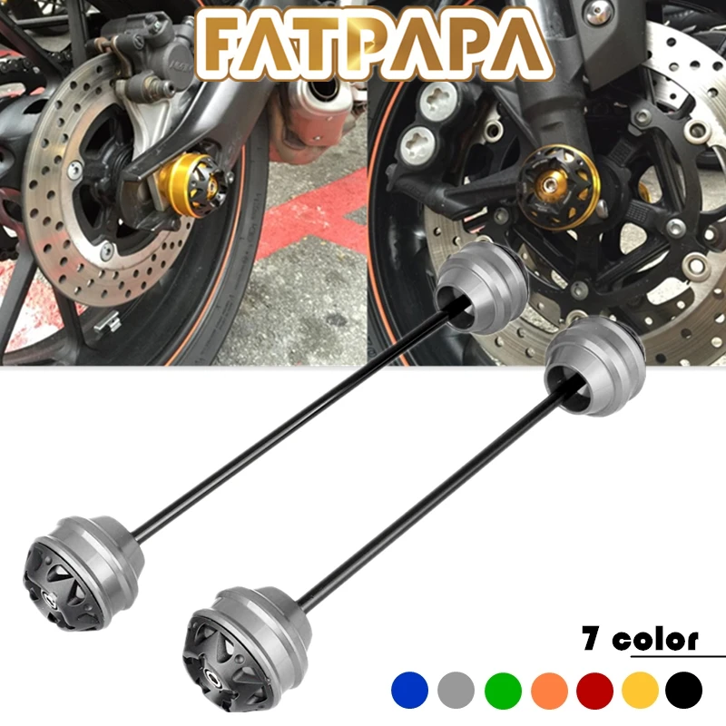 

FATPAPA - Front Rear Wheel Protector Axle Fork Crash Slider for SUZUKI VSTROM V-strom 1000 XT DL1000 DL1050 DL650