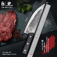 hx outdoors handmade forging kitchen professional cooking knife black color wood handle fish raw knife 8 5 inch beef knife