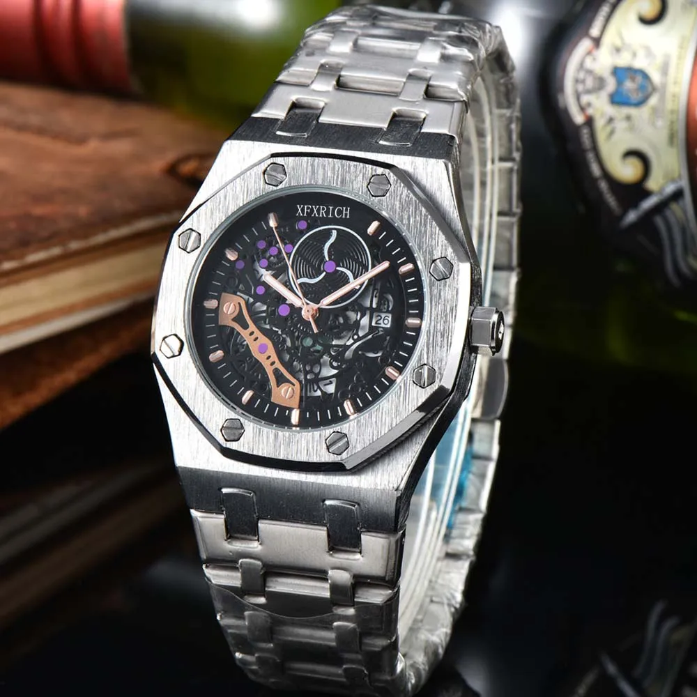 

Top Hot Sale Original Brand Watches For Mens Multifunction Automatic Date Quartz Watch Top Luxury Waterproof Spots AAA Clocks