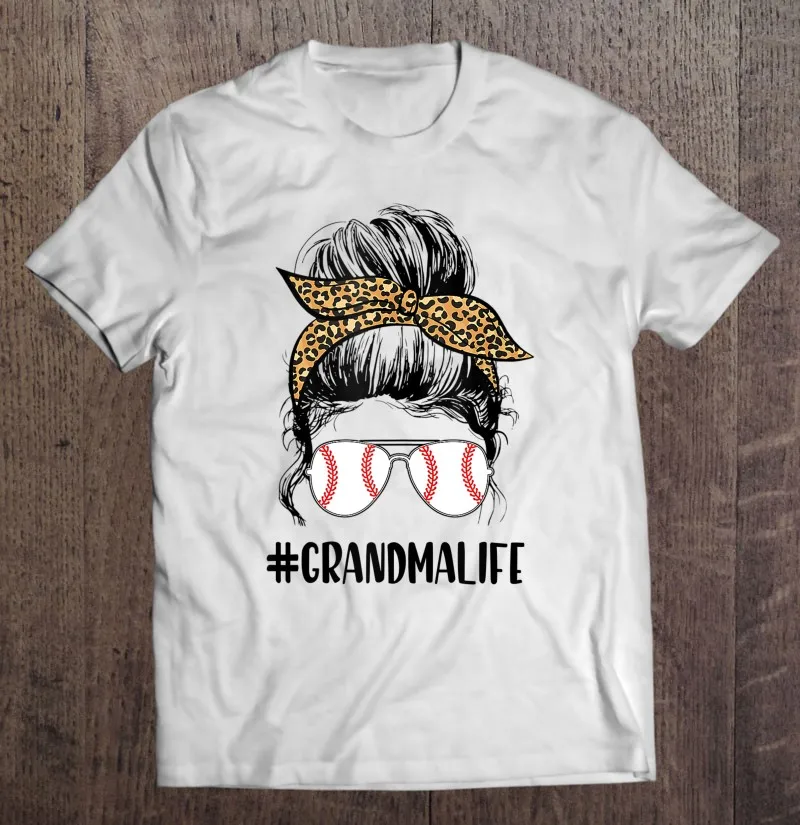 

Футболка мужская с леопардовым принтом, тенниска для подарка бабушки, спутанный пучок, одежда для мужчин