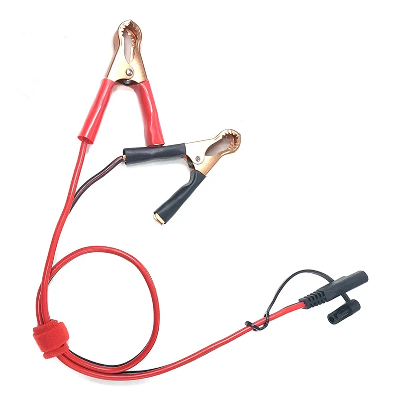 

1pc Battery Alligator Clip to Sae Connector Extension Cable Quick Disconnect