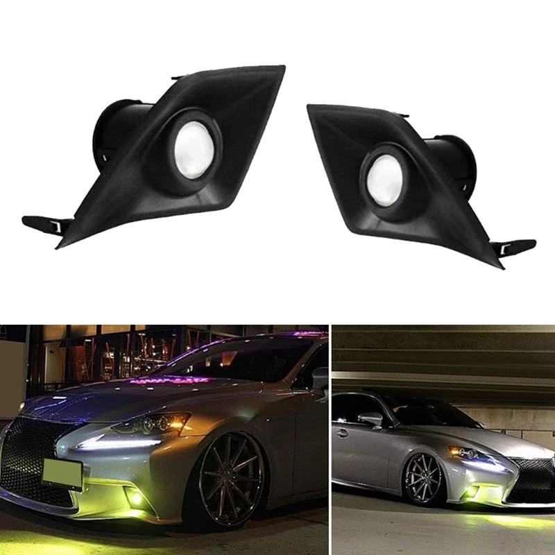 Светодиодные противотуманные фары в сборе желтого цвета DRL F-Sport 6000K белый для Lexus