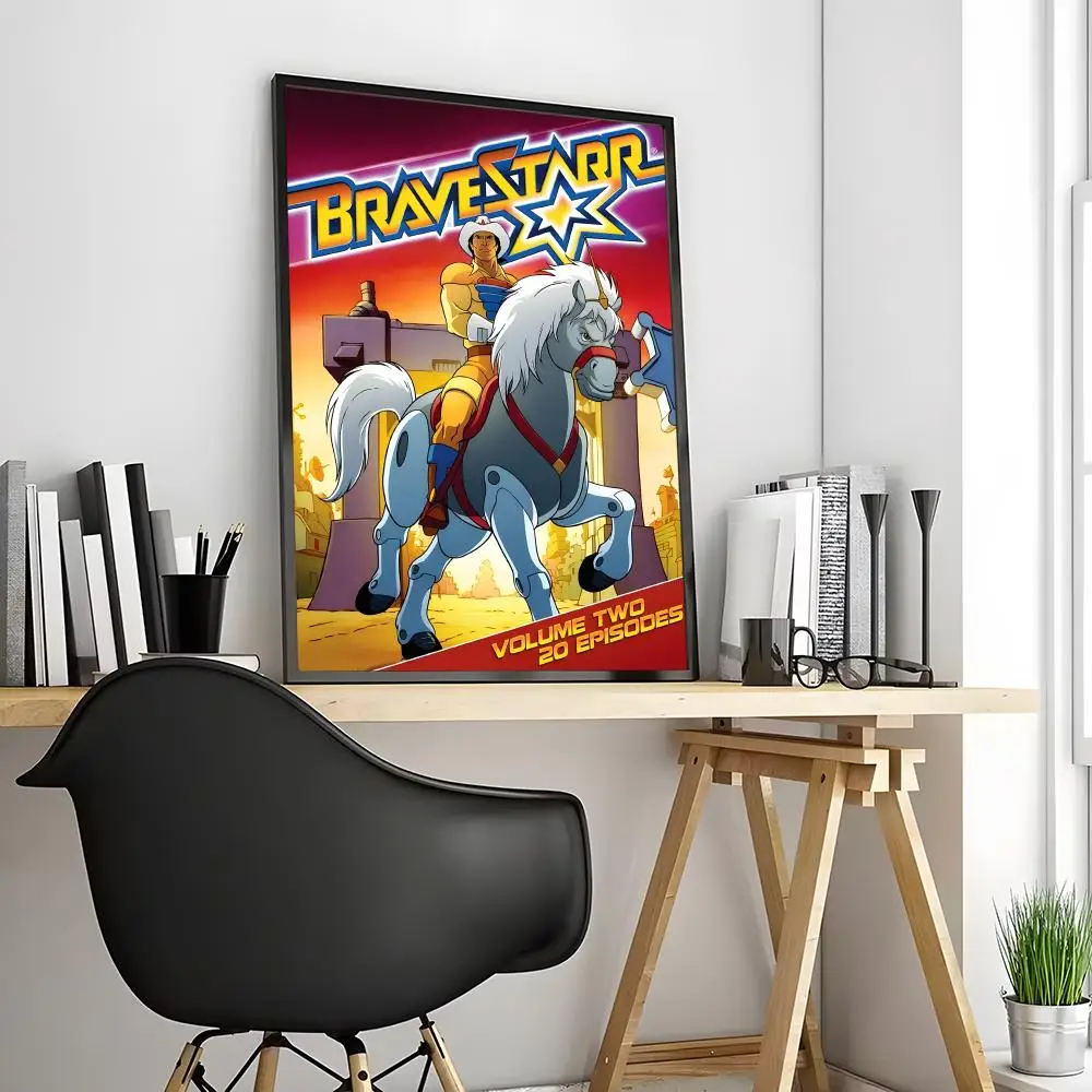 Постер с изображением аниме B-BraveStarr, многофункциональное настенное искусство для гостиной, спальни, офиса, прихожей, бара, декор, идея для подарка (art.: 3920dad45ef13) - 3920dad45ef13