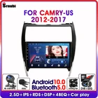2 Din мультимедийный плеер на Android 10,0 с GPS-навигацией, автомобильное радио для Toyota Camry 2012-2017, американское издание, 4G, Wi-Fi, RDS, DSP, IPS, 6G + 128G
