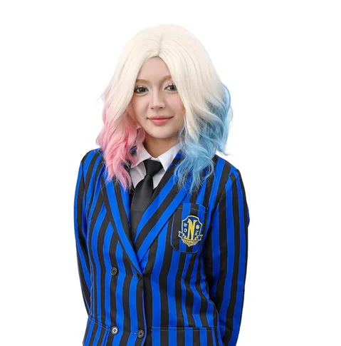 Среда Аддамс Энид Синклер Косплей Парики Хэллоуин Карнавальный Опора для Женщин