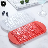new 160 grid silicone ice cube maker foldable ice cube tray mini square ice cube silicone mold ice maker kitchen accessories