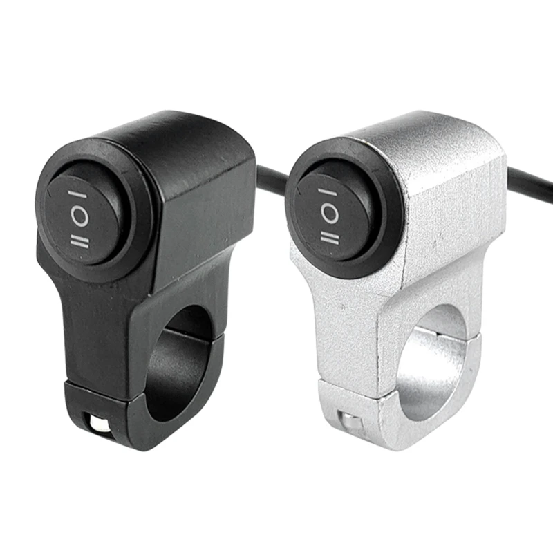 

22mm 7/8in Aluminum Alloy Motorcycle Handlebar Headlight Switch Three-position Waterproof 12V Fog Spotlight Switch