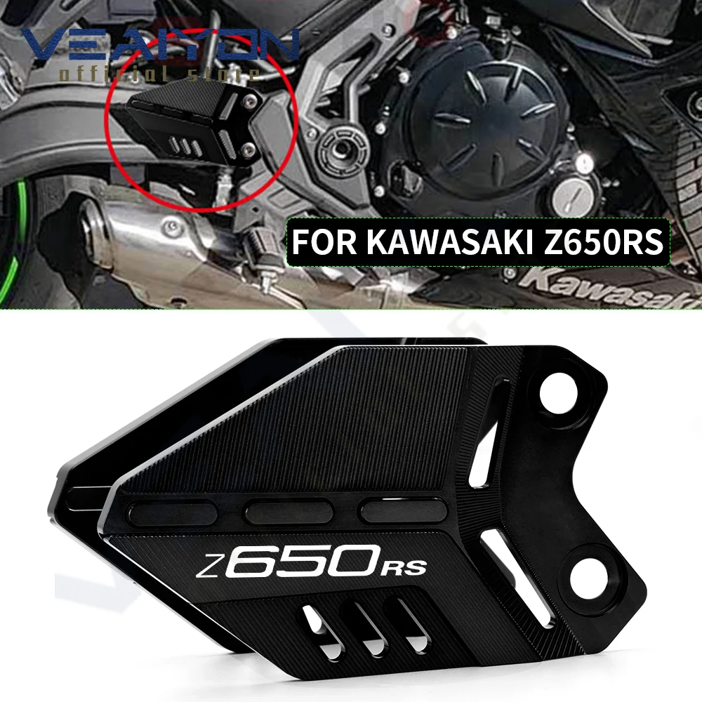 

For Kawasaki NINJA650 Z650 Z650RS 2017 2018 2019 2020 2021 2022 2023 Footpeg Footrest Front Brake Cylinder Heel Plates Protector