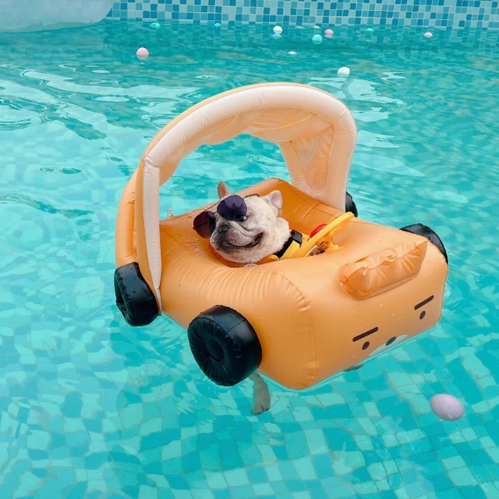Плавательные питомцы аксессуары для бассейна надувные кольца питомцев колеса на