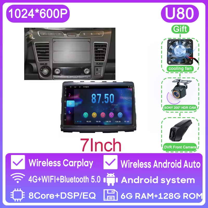 

Автомобильный радиоприемник Android 14 для Ssangyong Rodius Turismo Stavic 2013 + Carplay GPS экран Android авто стерео мультимедийный плеер без 2din