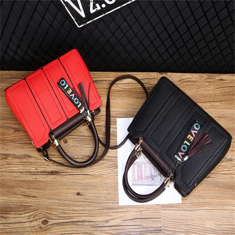 Women's Handbags Crossbody NEW European and American retro large-capacity black casual outdoor shopping business travel