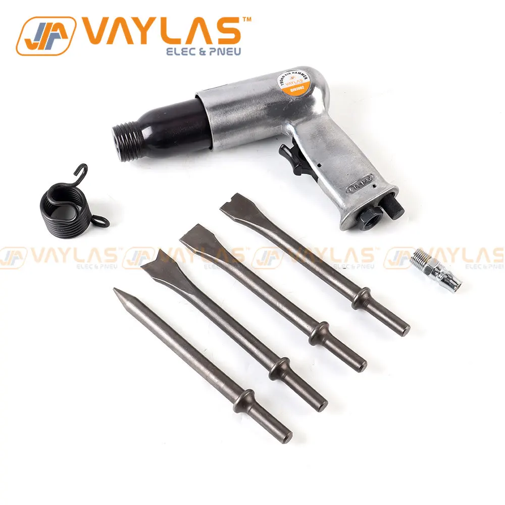 

190mm Air Hammer Super Duty Pneumatic Hammer Riveter Air Power Tools with 4pcs Chisels