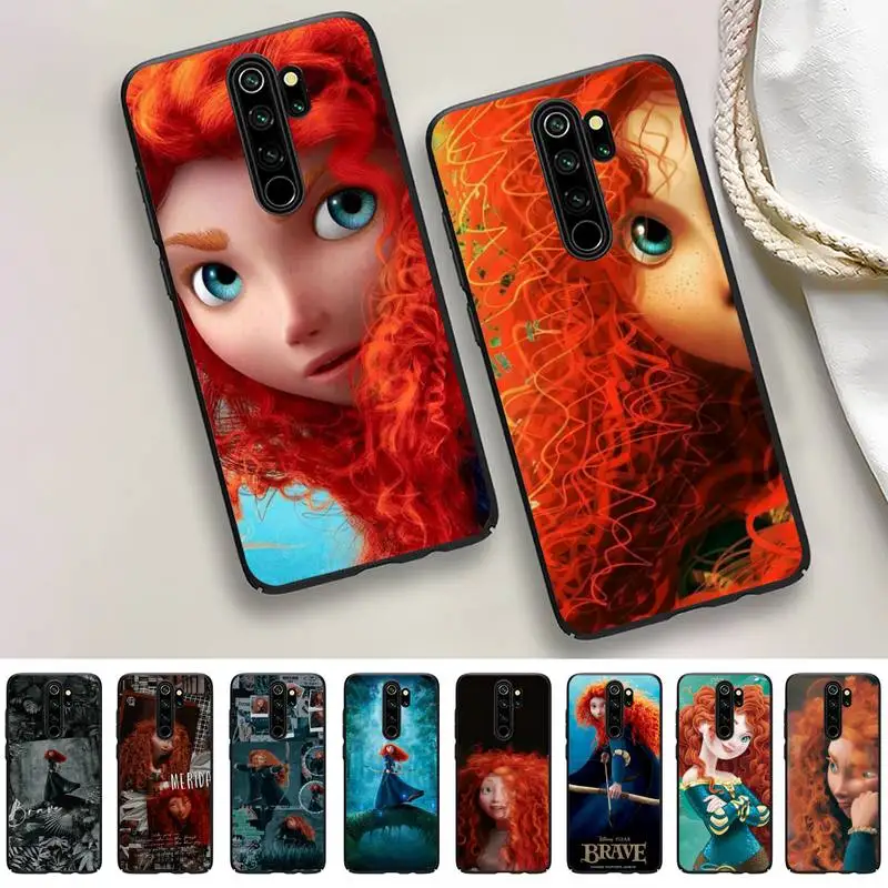 

Disney Princess Brave Merida Phone Case For Redmi 9 5 S2 K30pro Silicone Fundas for Redmi 8 7 7A note 5 5A