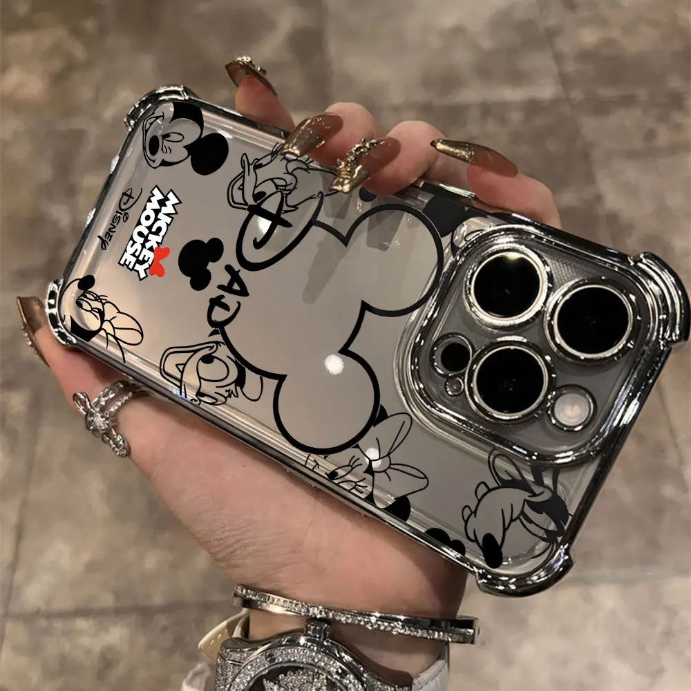Mickeys Minnies Yk2 Красный милый чехол с покрытием для Xiaomi 14 14Pro 13 13Pro Poco F4 F5 X5 X3 4G 5G