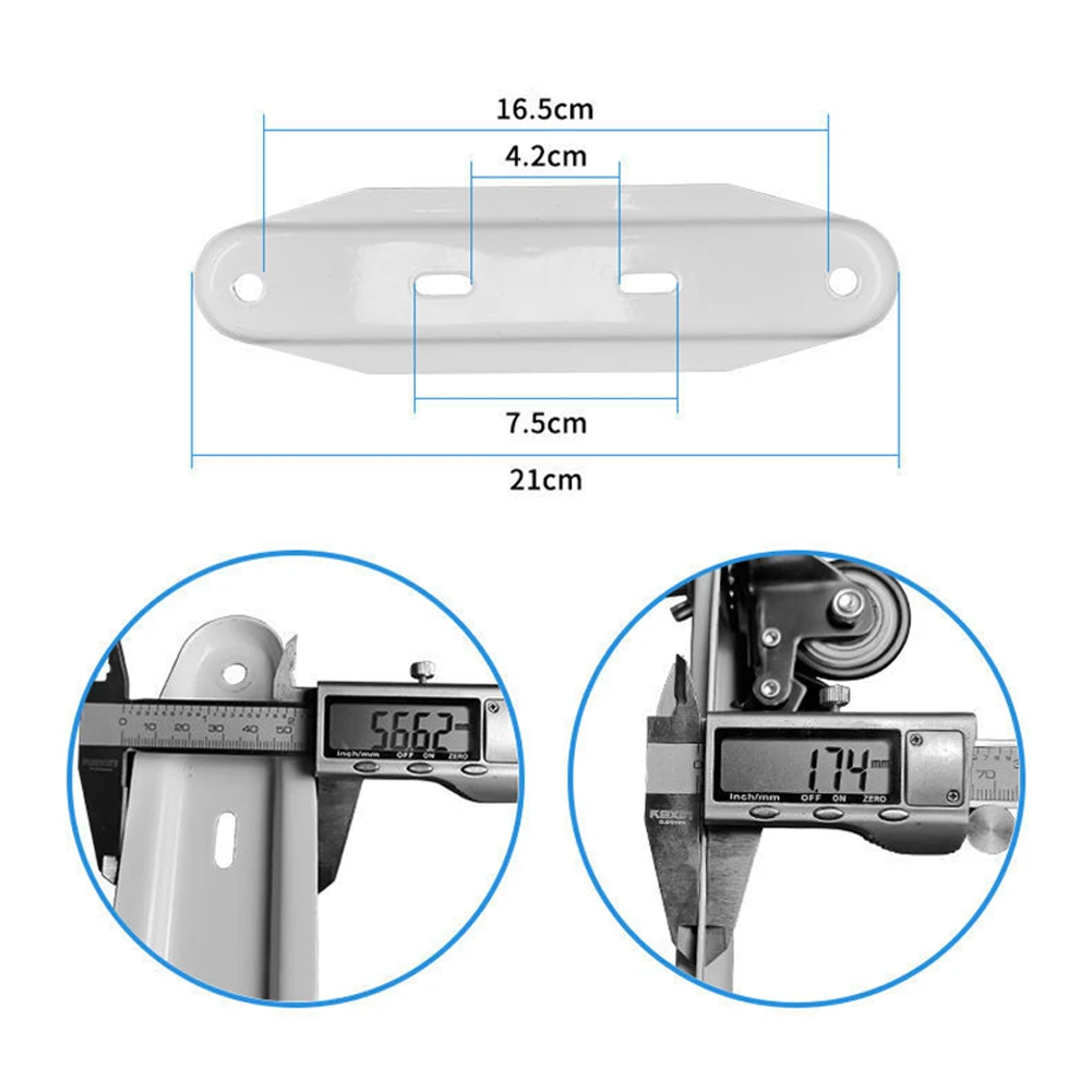 

Parts Casters Stand Mobile Pulley Special 2pcs Accessories Black+White Bracket Carbon Steel Hydroelectric Radiator