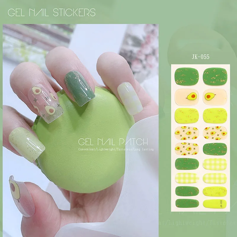 

18 шт./1 лист наклеек для дизайна ногтей, Обертывающие полоски для УФ-гель-лака для ногтей, красочные наклейки для ногтей, инструмент для маник...