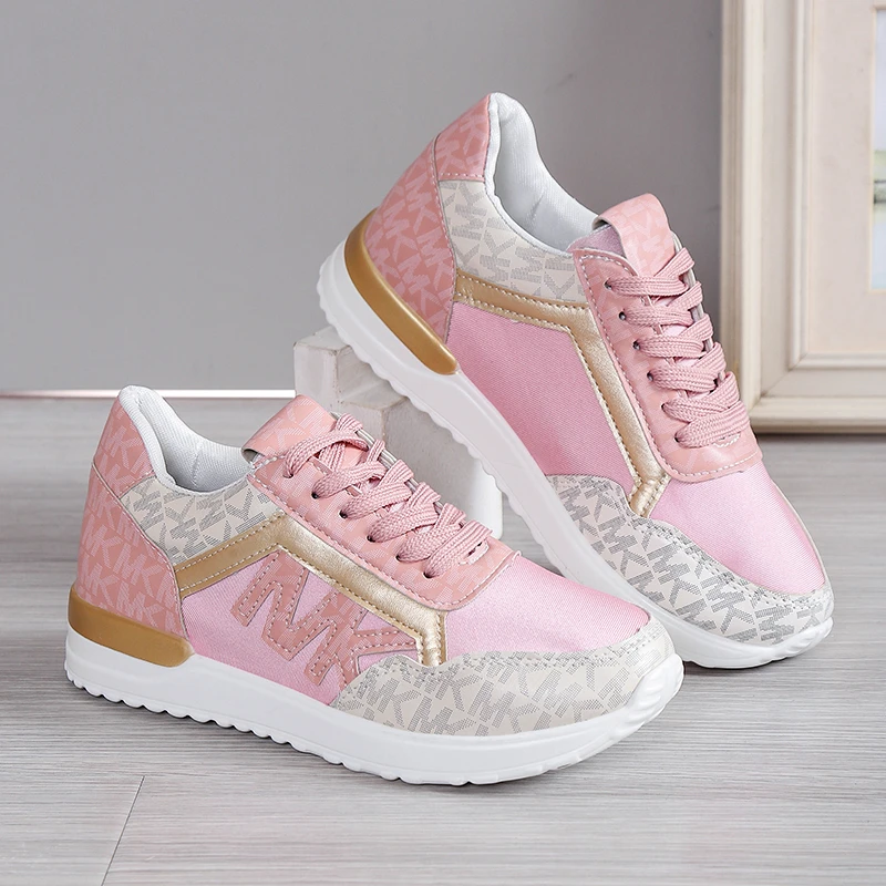 Women Sneakers Platform Shoes PU Leather Patchwork Casual Sport Shoes Ladies Outdoor Running Walking Shoes Zapatillas Mujer