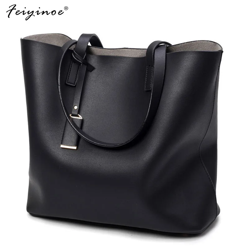 

Женская сумка, большая черная сумка-мешок, повседневные модные женские сумки на плечо, сумки с верхними ручками, Сумки из искусственной кожи...