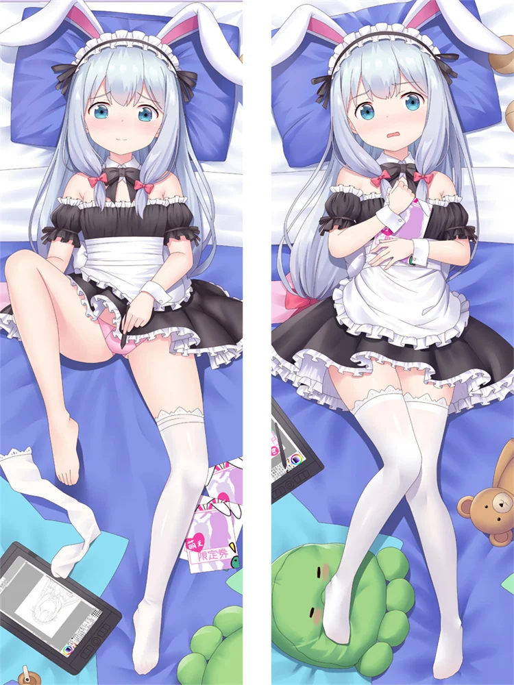 Аниме эроманга-сенсей наволочка Dakimakura Izumi Sagiri декоративная для подушки сделай