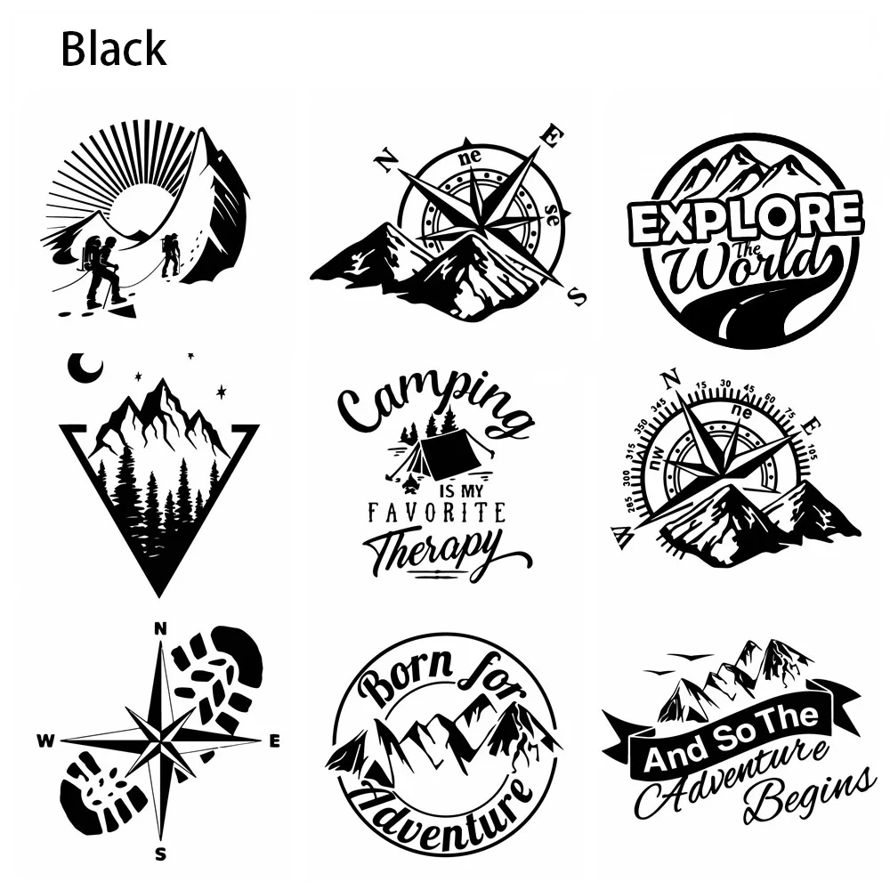 Приключенческий спортивный компас автомобильная наклейка виниловая горный