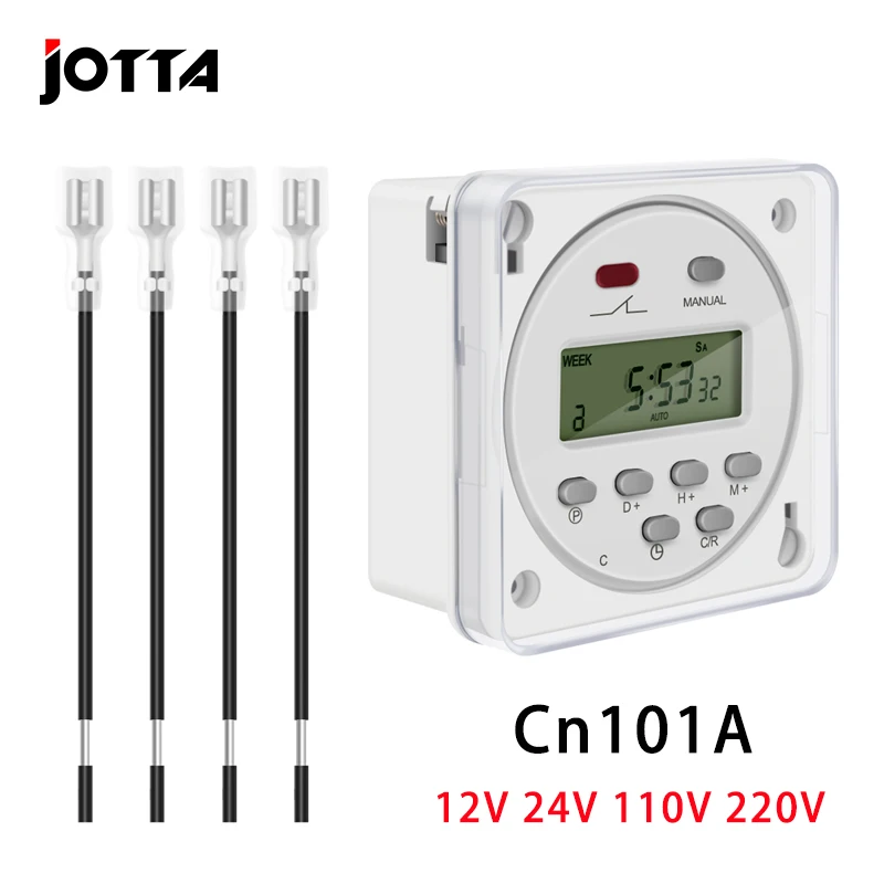 CN101A LCD time switch 12V 24V 110V 220V Time Relay Street Lamp Billboard Power Supply Timer With Waterproof Box