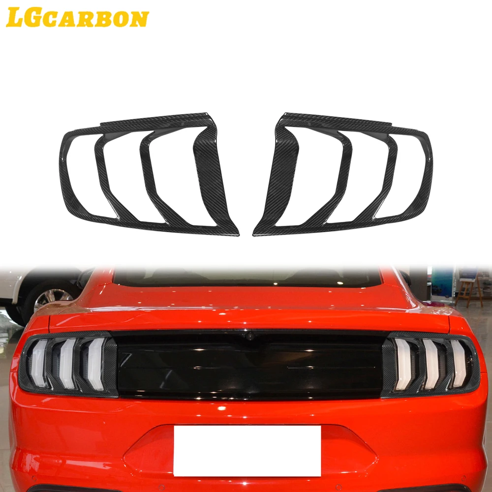 Задняя фонарь из углеродного волокна LGcarbon задняя рамка Обложка для Ford Mustang 2014-2021