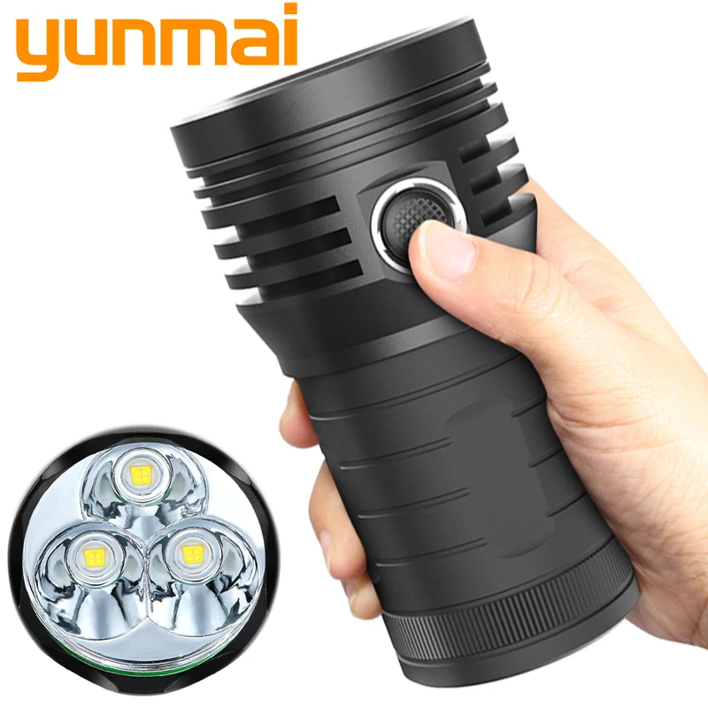 

3pcs XHP90.2 Built in Battery Super Powerful LED Flashlight Tactical 3 Mode Torch USB Rechargeable Lamp Ultra Bright Lintern