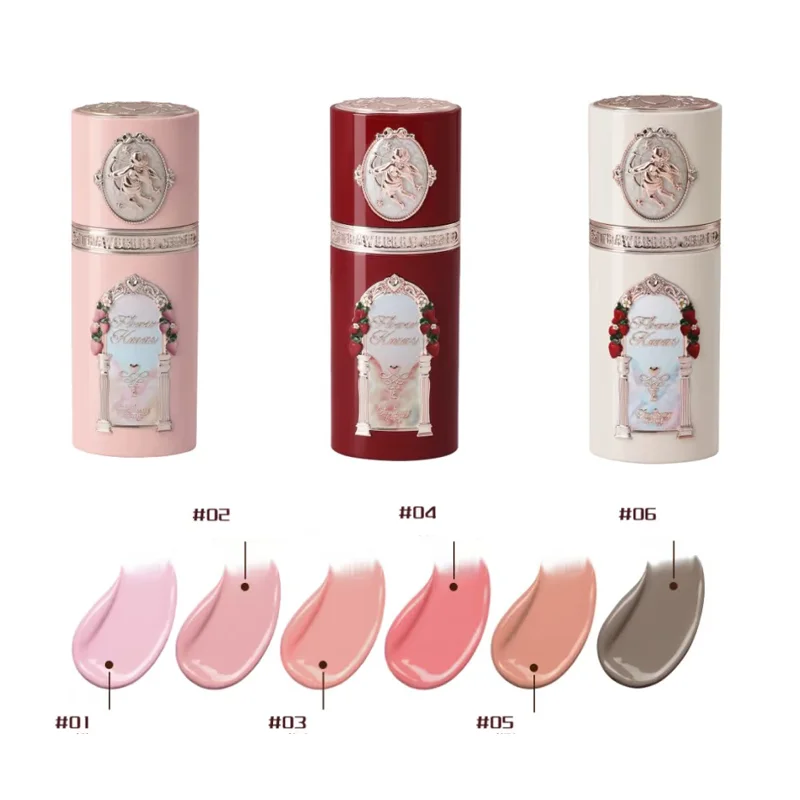Фото Flower Knows Strawberry Cupid Collection Жидкие румяна для макияжа щек Матовая отделка Румяна для лица Крем для здоровья Натуральный №2