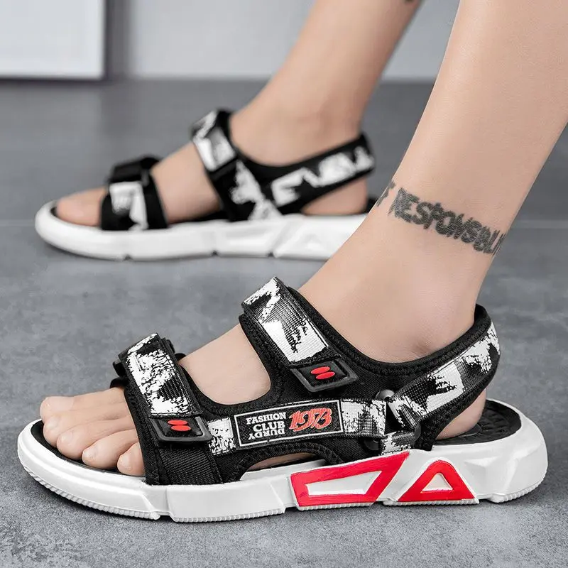 

Летние сандалии 2023, Мужская Новая обувь, Нескользящие пляжные сандалии для подростков и студентов