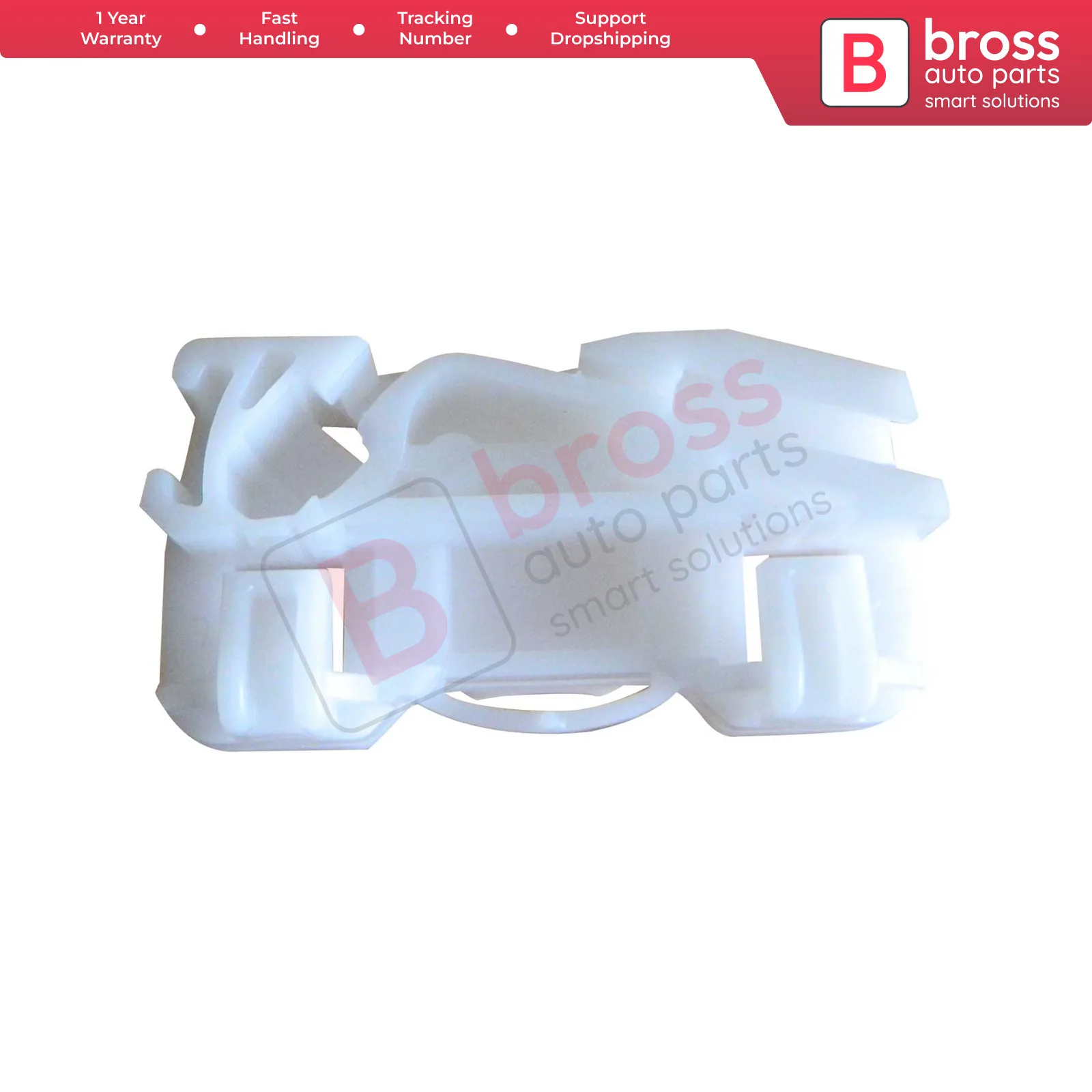 

Bross Auto Parts BWR370 Power Window Regulator Clip Front Left for Land Rover Freelander VW Sharan Seat Alhambra, ford Galaxy