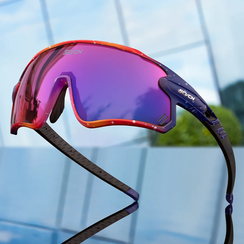 

Мужские поляризованные солнцезащитные очки SCVCN Cycl UV400, велосипедные очки, солнцезащитные очки для женщин, спортивные очки для бега, езды на г...