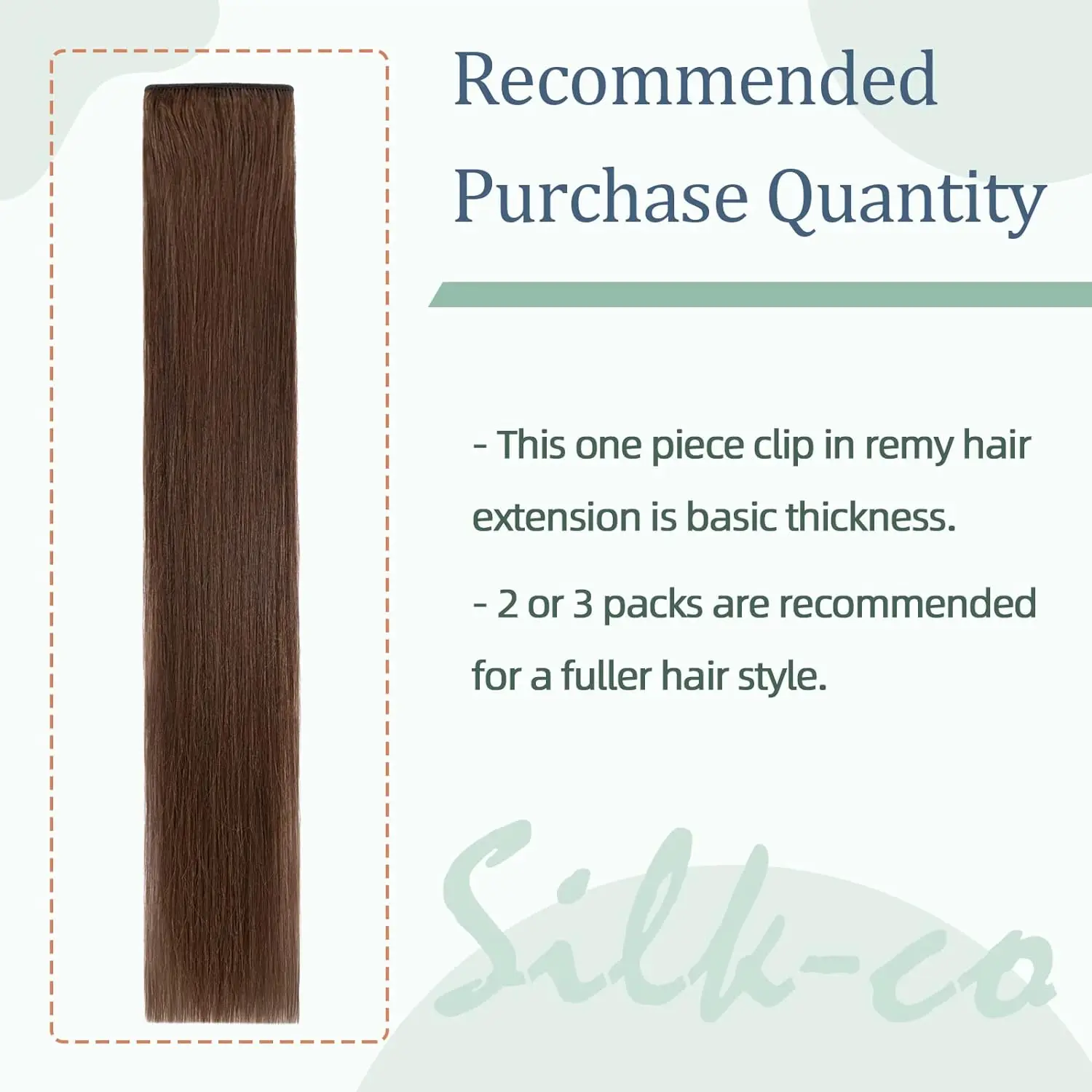 Прямые цельные накладные волосы на заколке настоящие человеческие 3/4