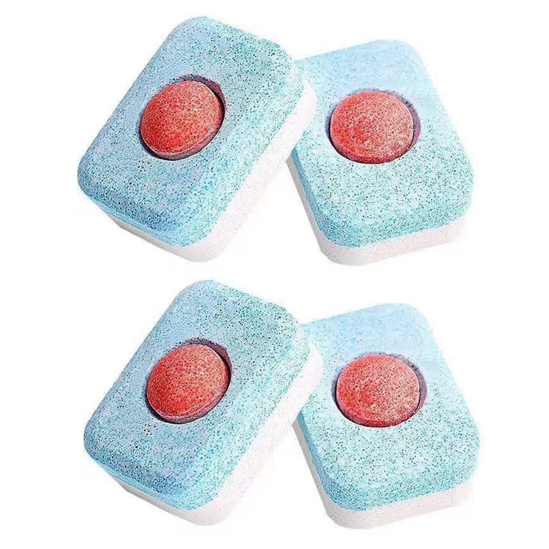 

HOT-60Pcs Dishwasher Detergent Tablet Dish Tabs Cleaning Dishwashing Concentrated Rinse Block